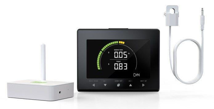 efergy Emax Smart Home Energy Monitor. Real Time Electricity Monitor/Meter | Solar/Net Metering | On-Line and large color monitor